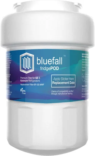 Vista 3 de Bluefall Compatible con filtro de agua GE para GE MWF Value Pack (8)