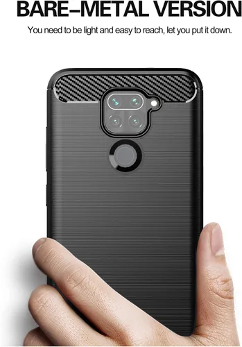 Vista 4 de Asuwish Funda de teléfono para Xiaomi Redmi Note 9 / Redmi 10X 4G con protector de pantalla de vidrio templado y accesorios para celda, silicona TPU