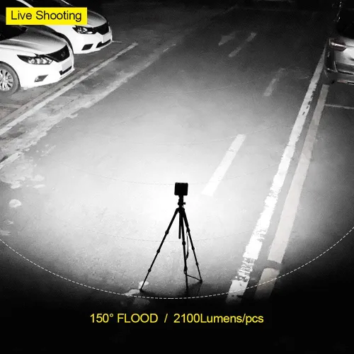 Vista 2 de Exzeit - Barra de luz LED impermeable para barco, 2 piezas 60W prueba impermeable cubierta/muelle luces marinas 4200LMS luz de inundación de 150°