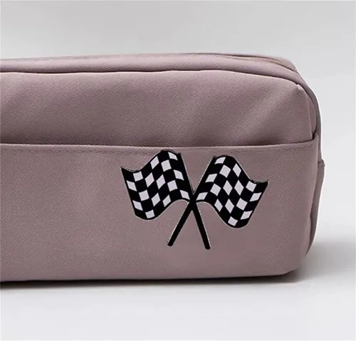Vista 3 de Bandera de carreras Esmalte Pin Blanco y Negro Tablero de Ajedrez Insignia Ropa Sombreros Bolsas Decoración, Metal, No es una piedra preciosa