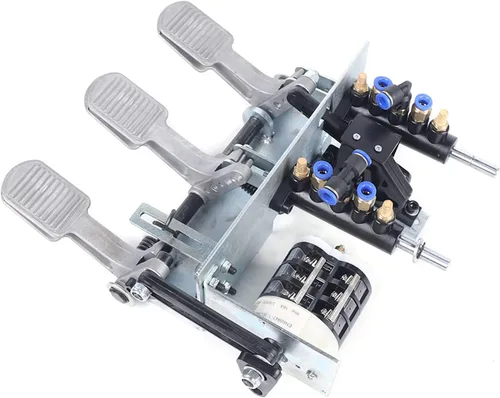 Vista 8 de Máquina cambiadora de neumáticos, válvula de control de aire para automóvil, válvula de pedal de pie, válvula neumática de aire de 3 pedales + pieza
