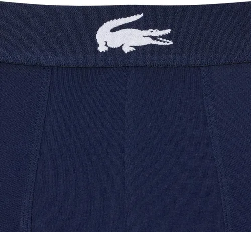 Vista 5 de Lacoste Troncos elásticos de algodón con estampado de cocodrilo grande para hombre, paquete de 3