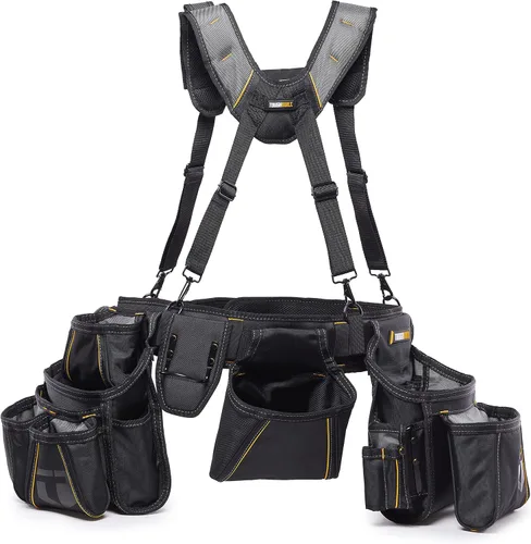 Vista 10 de ToughBuilt - Plataforma de suspensión Framer, correas de ajuste rápido, TB-303-6 Quick-Adjust Straps, Multiple Hang Points, Heavy-Duty