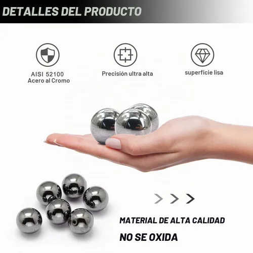 Vista 4 de 2 piezas de bolas de rodamiento de acero de 1.5 pulgadas Bolas de rodamiento de bicicleta sueltas surtidas de 38 mm 1-1/2 pulgadas