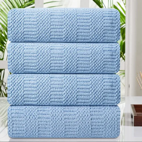 Vista 25 de Juego de 4 toallas de baño grandes de 35"x70" pulgadas, color negro, sábanas de baño extra grandes, toallas jumbo de gran tamaño de 600GSM, suaves