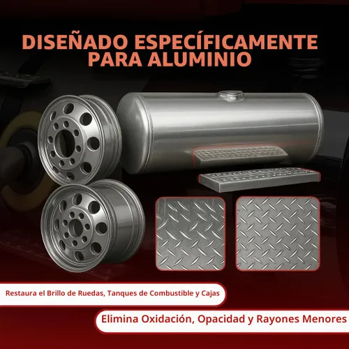 Vista 7 de Renegade Products Mini kit de pulido de aluminio completo con ruedas de pulido, compuestos de pulido, brida de seguridad de amoladora de ángulo