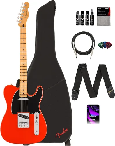 Vista 26 de Fender Player II Modified Telecaster - Paquete de ráfaga de 3 tonos con estuche, correa, cable, juego de púas de 3 piezas y kit de limpieza
