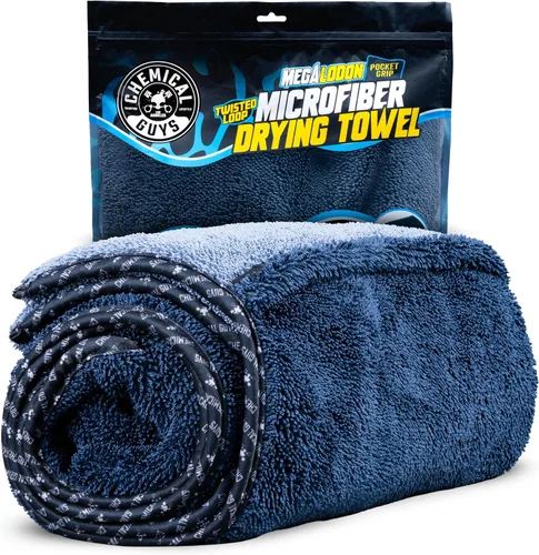 Vista 9 de Chemical Guys, Megalodon Twisted Loop Microfiber Drying Towel, 24 x 36 in