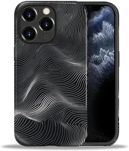 Vista 20 de ZHEGAILIAN Funda para iPhone 11, carcasa dura a prueba de golpes + silicona suave 2 en 1 híbrida, parachoques a prueba de caídas - Vidrio manchado
