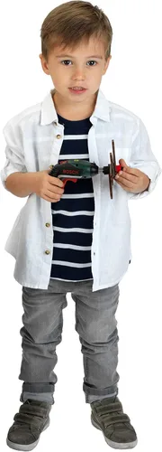 Vista 6 de Klein Theo 8394 Bosch Ixolino Case I con martillo, llave inglesa y mucho más I Destornillador inalámbrico Ixolino a batería I Juguete para niños