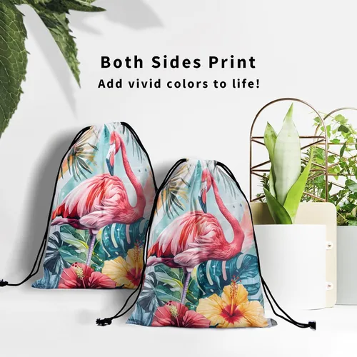 Vista 196 de Bolsa de agarre de gimnasia de piel de animal, bolsa de gimnasia con cordón ajustable, bolsa de cuerda para fauna silvestre, Mariposas Galaxy