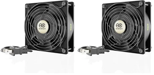 Vista 12 de AC Infinity AXIAL 8025, ventilador para magdalenas, 120 V CA 3.150 in x 0.984 in de alta velocidad, certificado UL para proyectos de escape