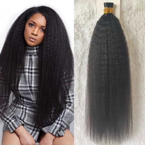 Vista 8 de Extensiones de cabello ondulado rizado con clip de 100 piezas de cabello humano Remy #1B, negro natural, 16 pulgadas, 4.23 oz, 8 piezas de cabello
