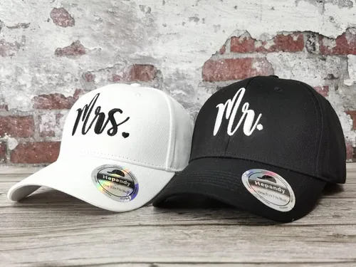 Vista 5 de Hepandy Mr Mrs Mom Dad Captain First Mate Mama and Mini Sombreros de béisbol