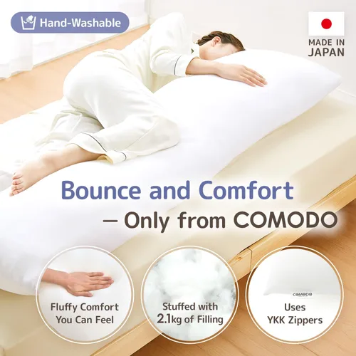 Vista 2 de Comodo Almohada corporal de clase alta (fabricada en Japón / 60 x 20 pulgadas (59.1 x 19.7 in), almohada Dakimakura para dormir de lado