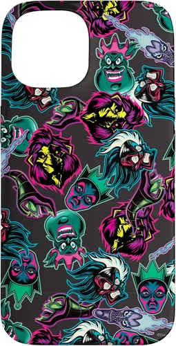 Vista 6 de Funda con estampado de neón malvado de villanos de Disney para iPhone 16