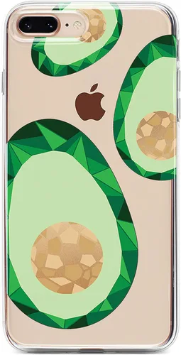 Vista 16 de Casely Funda para iPhone 6/7/8 Plus Bosque floral Flor de cerezo rojo Diseño clásico ultra delgado Flor de cerezo rojo floral