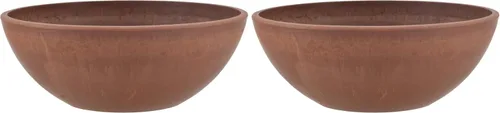 Vista 14 de PSW Pot Collection M20C - Maceta baja de plástico compuesto de piedra/madera de 8 pulgadas, sin orificio de drenaje (perforable), maceta