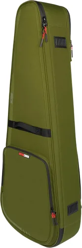 Vista 35 de Gator Cases ICON Series Premium - Bolsa de concierto resistente a la intemperie para guitarras de estilo semihueco; con tiradores de cremallera