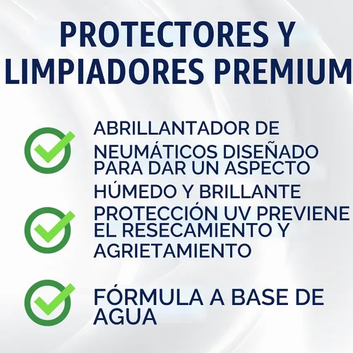 Vista 3 de 303 Products Abrillantador y Protector de Neumáticos de Alto Brillo - Fórmula a Base de Agua de Larga Duración - Dura Semanas - Sin Siliconas