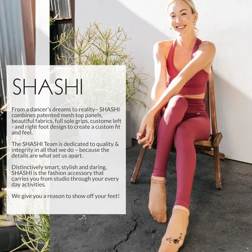 Vista 7 de SHASHI Calcetines de malla para mujer - Calcetines antideslizantes de malla