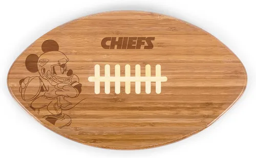 Vista 24 de PICNIC TIME NFL NFL Mickey Touchdown - Tabla de cortar y bandeja para servir de fútbol americano