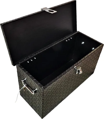 Vista 6 de Polaris Ranger and General Lock and Ride - Caja de herramientas de aluminio para ATV UTV de 24 pulgadas, color negro, ajuste universal