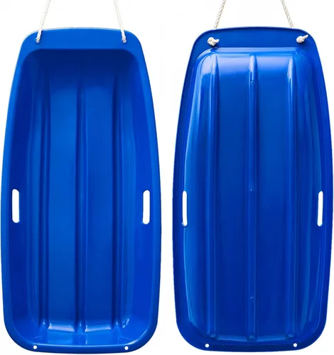 Vista 8 de AGPTEK Trineo de Nieve Bajada Velocista Duradero de 35/47 Pulgadas para Niños, Niñas y Adultos con Asas Integradas y Cuerda de Tracción