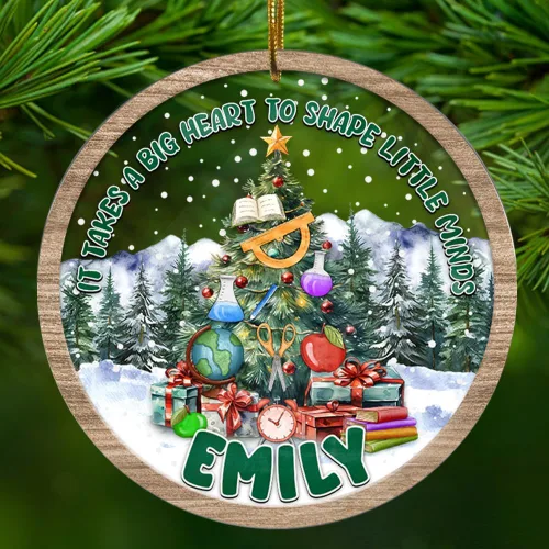 Vista 18 de Adorno personalizado de contador para hombres y mujeres, para colgar en el árbol, artículos de decoración de puerta del hogar, acrílico, 2.90 x 2.90