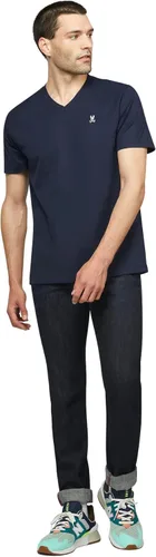 Vista 2 de Camiseta clásica con cuello en V gris para hombre - B6U100CRPC