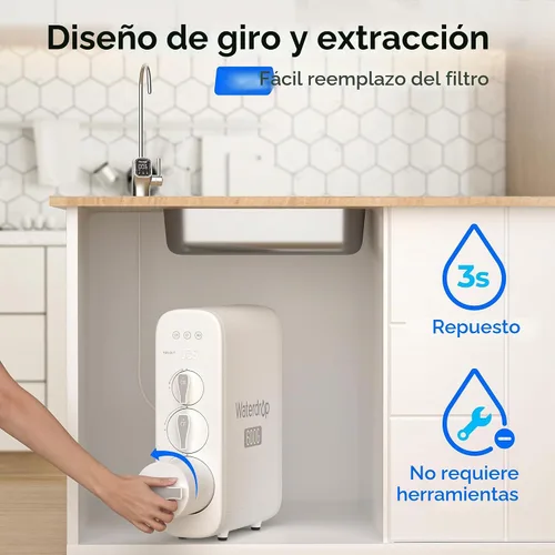 Vista 8 de Waterdrop G3P600 Sistema RO con paquete de filtros de repuesto G3P600-RO