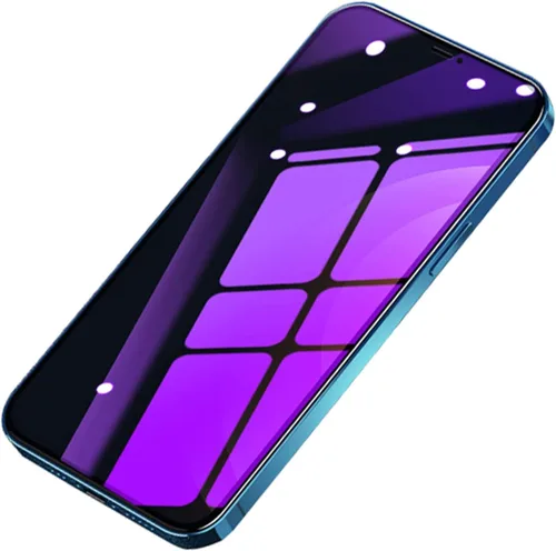Vista 6 de 2 piezas de vidrio templado anti-azul de privacidad para iPhone XS Max/iPhone 11 Pro Max, película protectora de pantalla antiespía diseñada