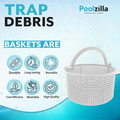Vista 4 de Poolzilla SPX1096CA Reemplazo del conjunto de la cesta, compatible con desnatadores automáticos Hayward seleccionados
