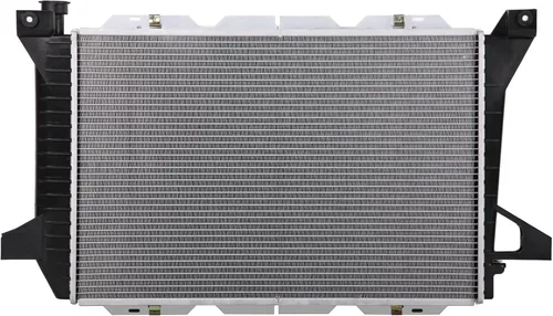 Vista 2 de Lynol Sistema de enfriamiento completo radiador de aluminio compatible con Ford Bronco 1985-1992 1985-1996 F150 F250 F350 L6 4.9L 2 filas