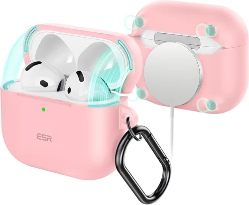 Vista 11 de ESR Funda para AirPods 4 (HaloLock), Compatible con Funda de AirPods de 4ª Generación (2024) (USB-C), Compatible con MagSafe, Cubierta de Protección