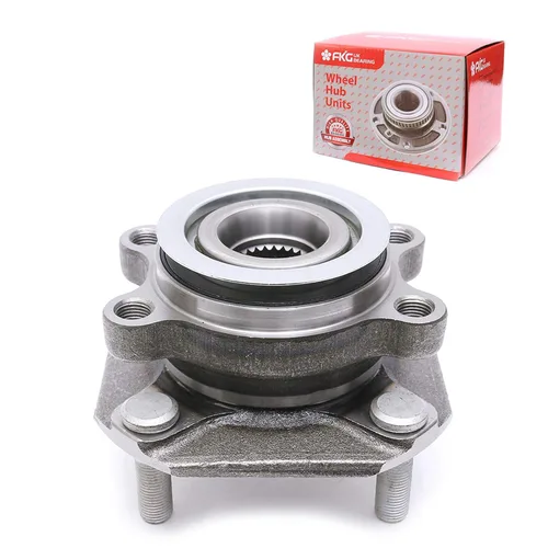 Vista 27 de FKG 513253 Conjunto de buje de cojinete de rueda delantera para A3 TT (Quattro), VW Tiguan Passat Jetta Golf CC EOS Beetle, brida de 4 pernos