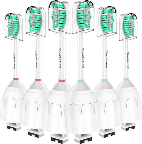 Vista 7 de Toptheway Cabezales de cepillo de repuesto compatibles con mangos de cepillo de dientes atornillables Sonicare E-Series Essence Xtreme Elite Advance