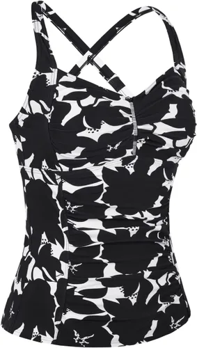 Vista 2 de Hilor Tankini para mujer, con control de abdomen, espalda cruzada, tankini