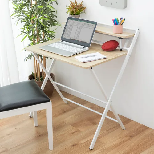Vista 4 de Escritorio Plegable con Estante Tablezy InnovaGoods