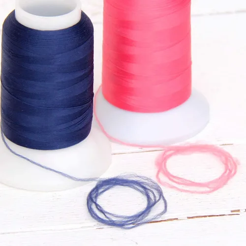 Vista 4 de Threadart Hilo de Serger Lanoso Elástico 3,280.8 ft Carretes Nylon, Aqua