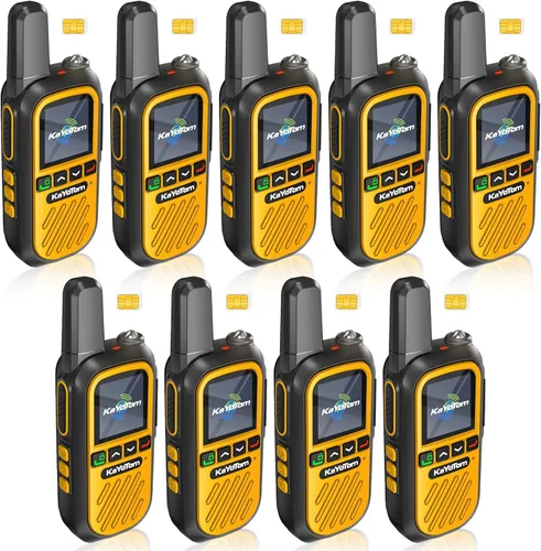 Vista 18 de Walkie Talkies de largo alcance global de alcance ilimitado 4G LTE PoC Radios bidireccionales (más de 5000 millas), resistentes e impermeables
