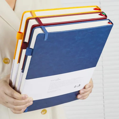 Vista 7 de FOCUS DAY Cuaderno de tapa dura 8.5 x 11, cuaderno de 320 páginas tamaño A4 grande para la universidad con líneas para la escuela y el trabajo, gran