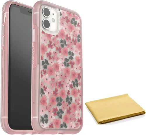 Vista 8 de Funda OtterBox Symmetry Series para iPhone 11 e iPhone XR (Solamente) - con Paño de Limpieza - Embalaje No Minorista - Rosa Encantado
