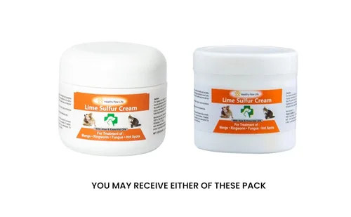 Vista 2 de Healthy Paw Life - Crema para la piel de mascotas con azufre de lima (2 onzas), soporte tópico calmante para la piel de perros, gatos, cachorros