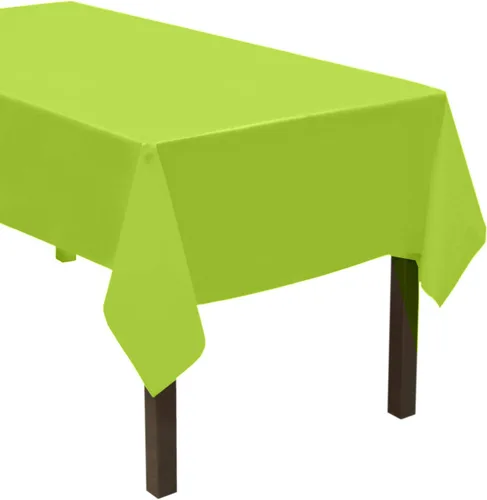 Vista 6 de Party Essentials ValuMost - Mantel de plástico disponible en 36 colores, 54 x 108 pulgadas, rojo