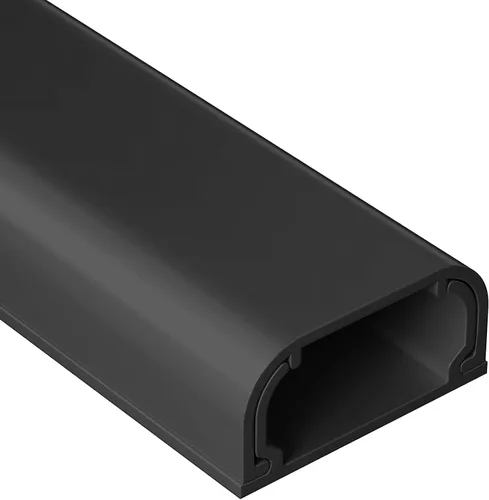 Vista 15 de Cubiertas de alambre para 2 cables de TV en la pared, ocultador de cables pintable de 47 pulgadas, kit de gestión de cables mediano, ocultación