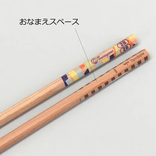 Vista 4 de Tombow KB-KF01-B Lápiz, F Tree Monogatari Shikata, B, patrón azul claro, 1 docena
