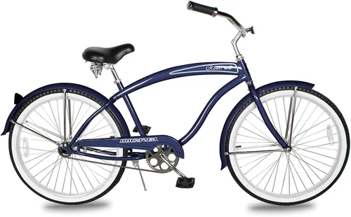Vista 7 de MICARGI Bicicleta híbrida para adultos de 24/26 pulgadas, bicicleta híbrida de 1/7 velocidades para mujeres, hombres, personas mayores, bicicleta