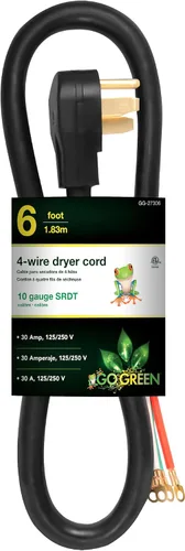 Vista 9 de Go Green Power GG-27004 cable de alimentación para estufa de 4 pies, 3 cables, 30 amperios