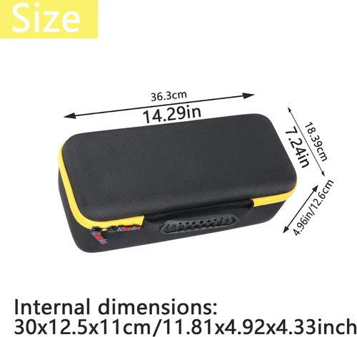 Vista 3 de khanka Funda rígida de viaje compatible con DEWALT DCS354B / DCS356B ATOMIC 20V Max sin escobillas sin escobillas multiherramienta oscilante, solo
